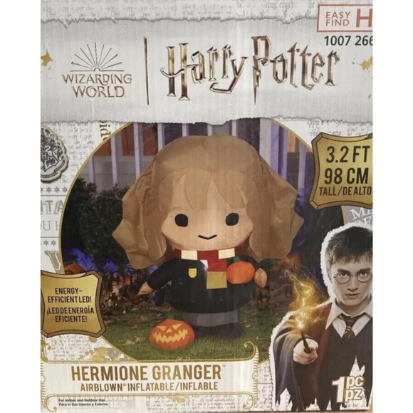 3 ft Hermione Harry Potter Halloween Inflatable - Picture 4 of 5